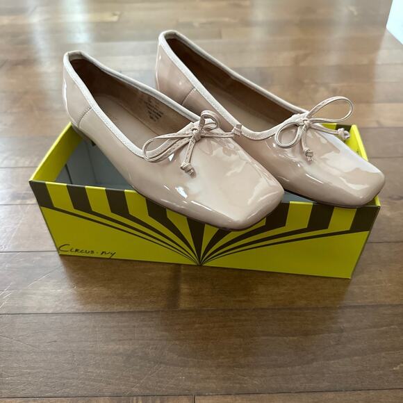 NWB CIRCUS NY Teresa Square-Toe Ballet Flats nude size 8 - Picture 4 of 12